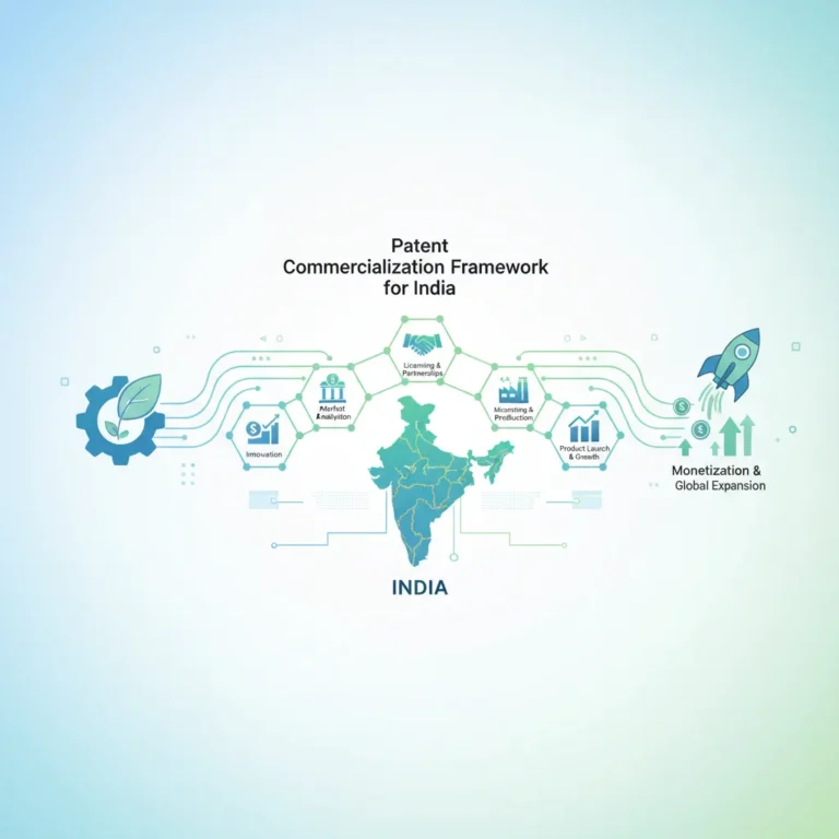 Patent Commercialization Framework for India: From Filing to Market Deployment