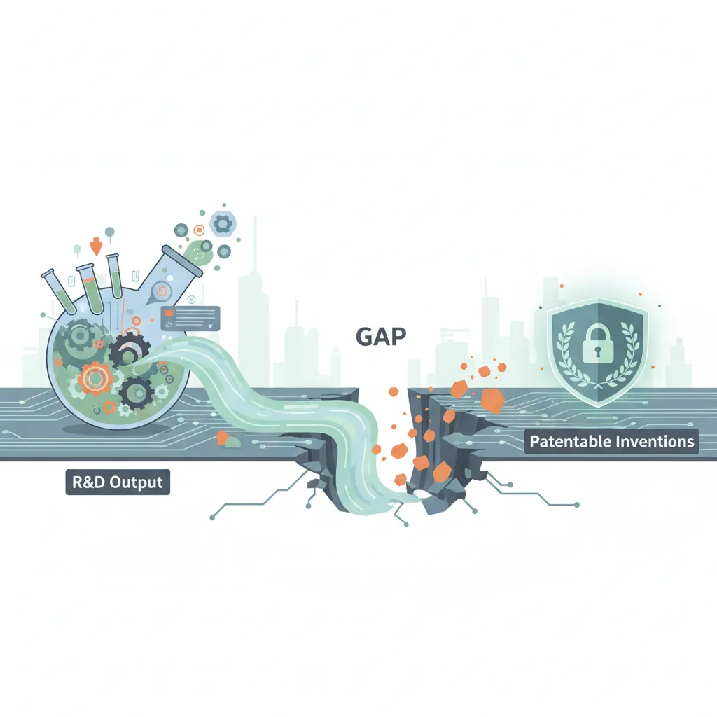 Gap Between R&D Output And Patentable Invention